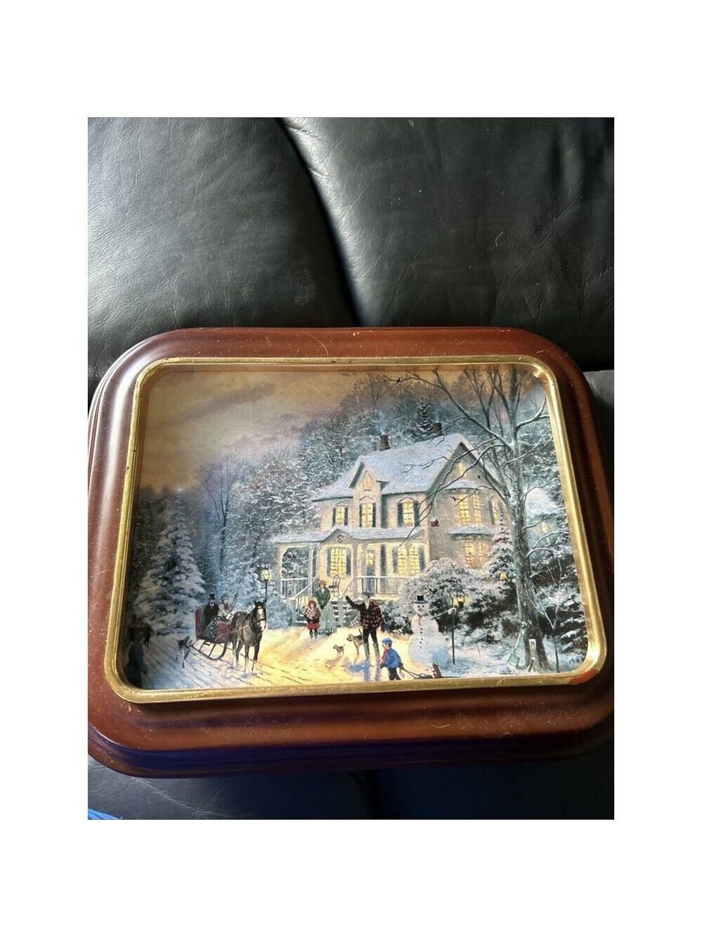 Bradford exchange 1997 Thomas Kincaid plate Victorian Christmas memories